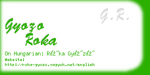 gyozo roka business card